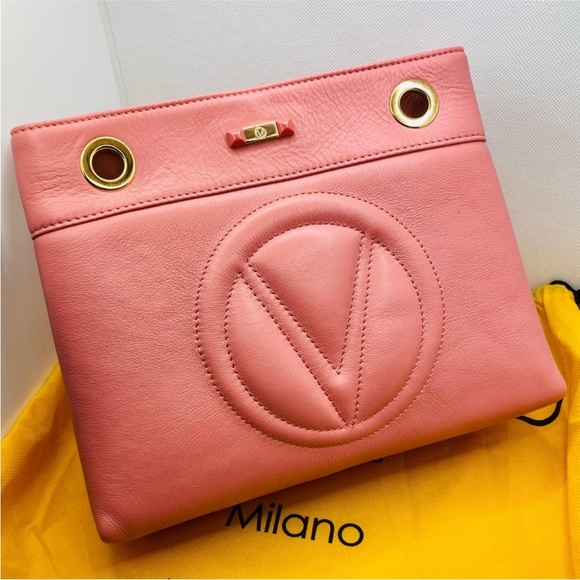VALENTINO by MARIO VALENTINO โก Rita Pink Leather โก Shoulder Bag ๐ฒ Price to Sell - Picture 4 of 16